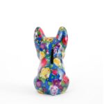 Money Box Dog Fiore Blue 12cm (3)