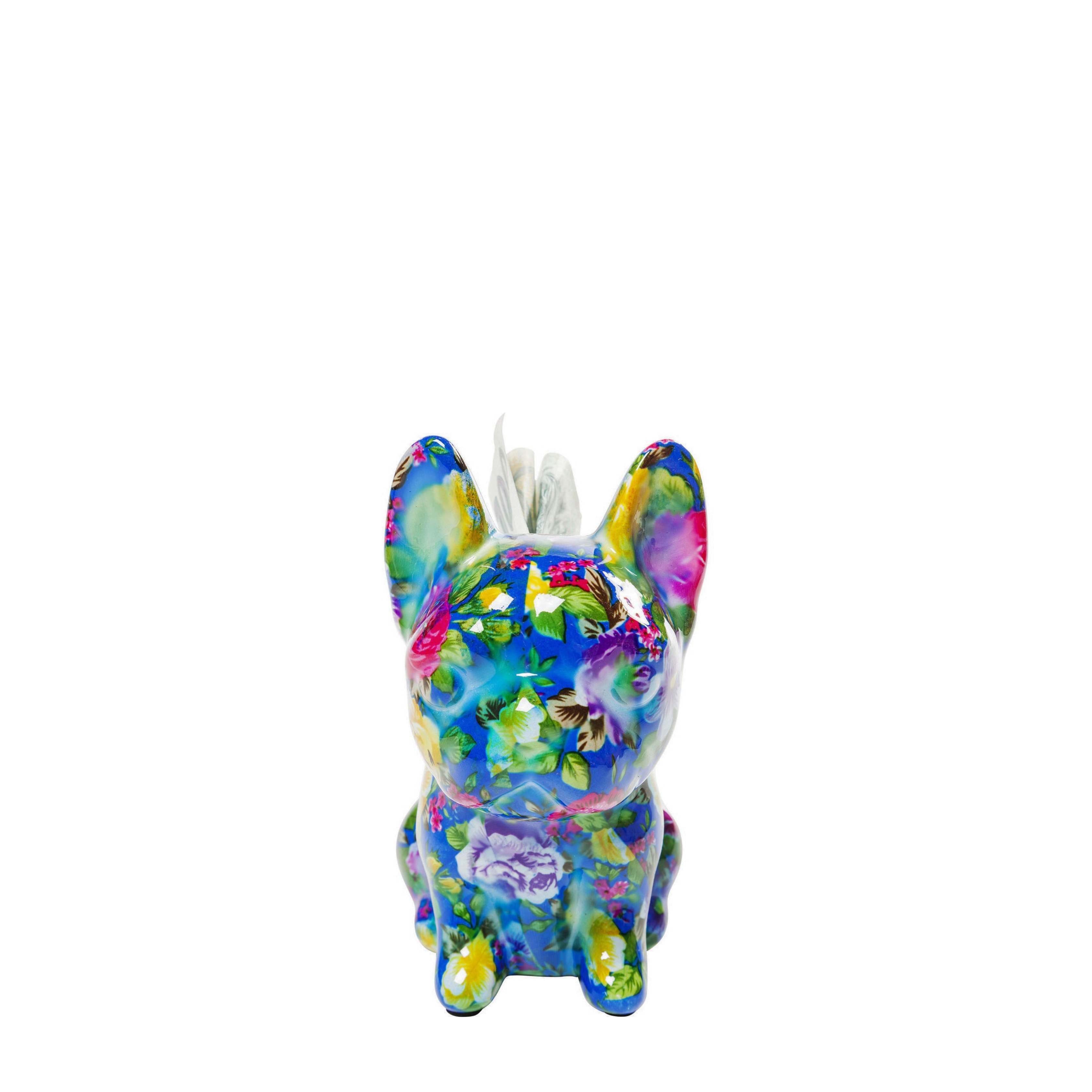 Money Box Dog Fiore Blue 12cm Money Box Dog Fiore Blue 12cm