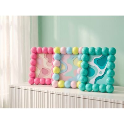 Picture Frame Bubble Turquoise 13x18cm (2)
