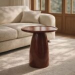 Side Table Chocolate Brown Ø36.5cm (2)
