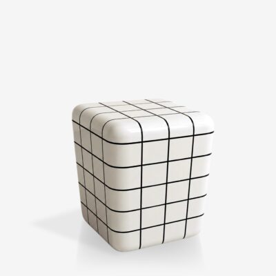 Side Table Cubix White 33.5x33.5cm