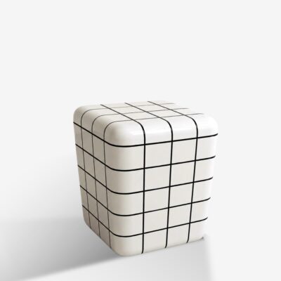 Side Table Cubix White 33.5x33.5cm A