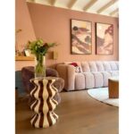 Side Table Dulce Cream Mocca Ø35cm (3)