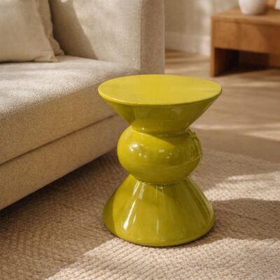 Side Table Vivid Lime Ø35cm (2)