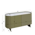 Sideboard Eliano Khaki 160x75cm (8)