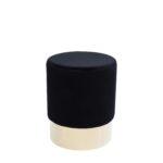 Stool Cherry Black Brass Ø35cm