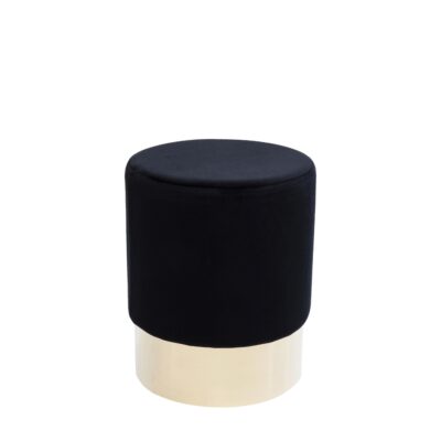 Stool Cherry Black Brass Ø35cm