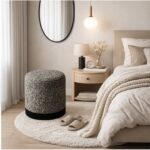 Stool Cloud Black Beige Ø40cm (5)
