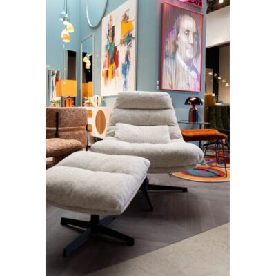 Swivel Armchair + Stool Columbia (2)