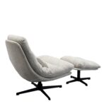 Swivel Armchair + Stool Columbia (5)