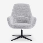 Swivel Armchair Tiffany White Grey (4)