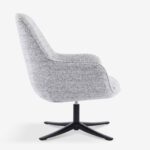 Swivel Armchair Tiffany White Grey (5)