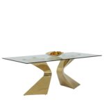 Table Gloria Gold 200x100cm